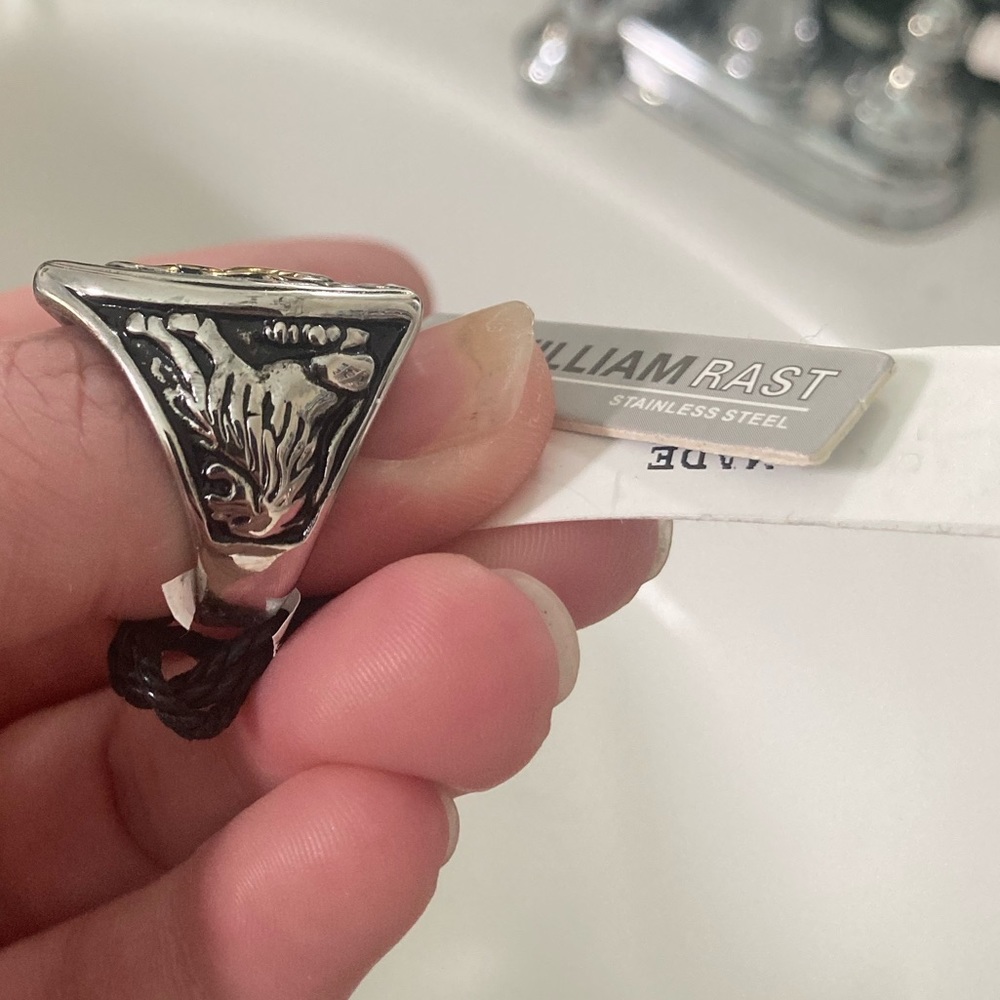 William Rast size 9 stainless ring - Picture 2 of 4